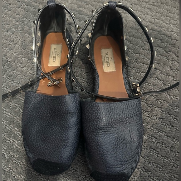 Valentino Rockstud Leather Espadrilles - Picture 2 of 6